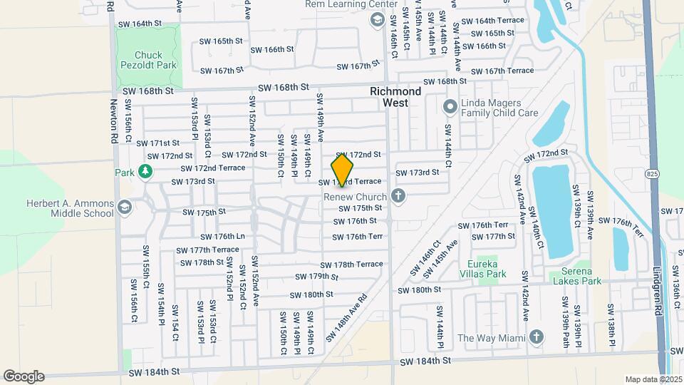 14845 SW 174th St Map and Location Details