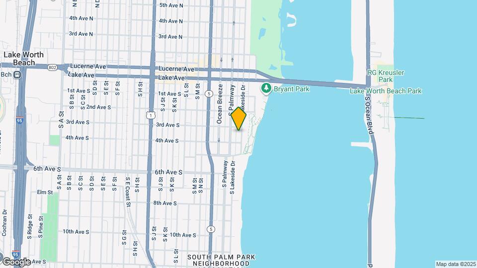 313 S Lakeside Dr Map and Location Details