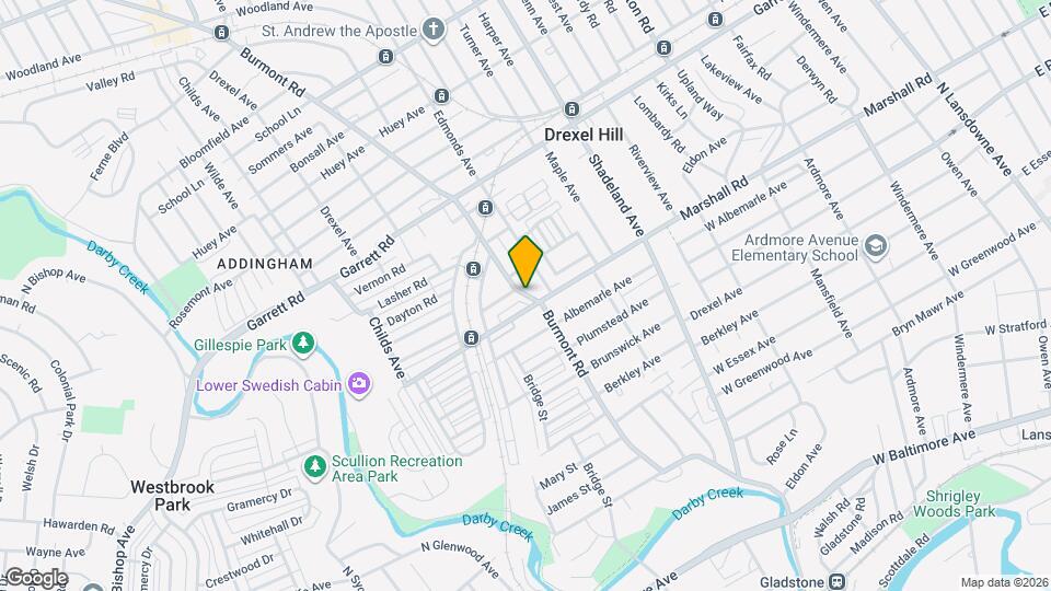 310 Burmont Rd Map and Location Details