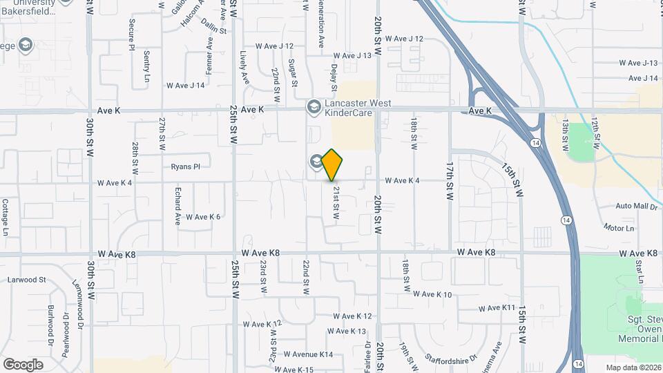 43357 21st St W Map and Location Details