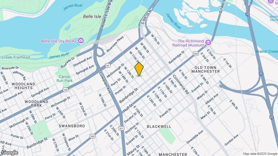 1206 Porter St Map and Location Details