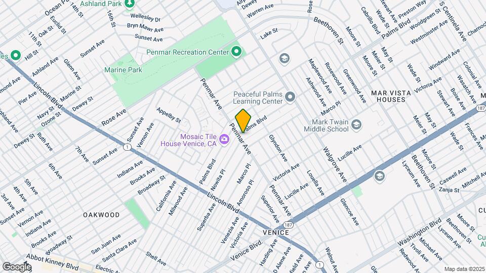 1900 Penmar Ave Map and Location Details