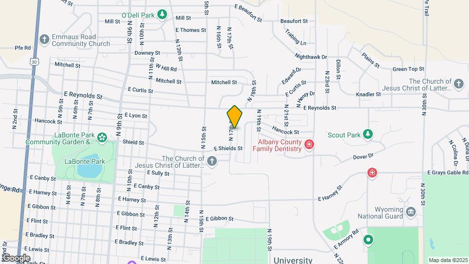 1357 N 17th St Map and Location Details