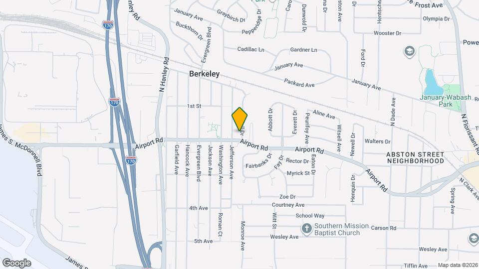 6207 Tyndall Dr Map and Location Details