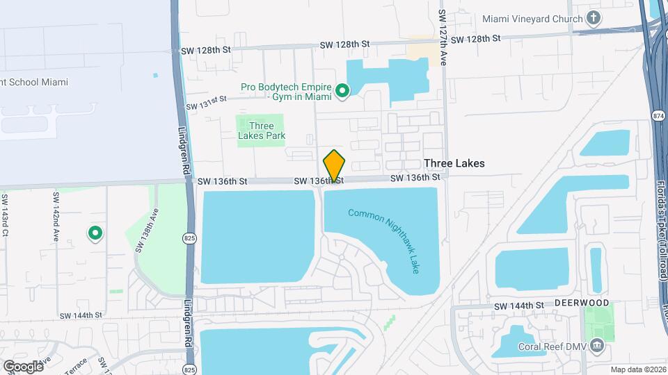 13116 SW 136th Terrace, Unit 1 Map and Location Details