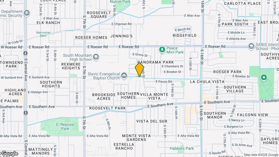 1114 E Fraktur Rd Map and Location Details