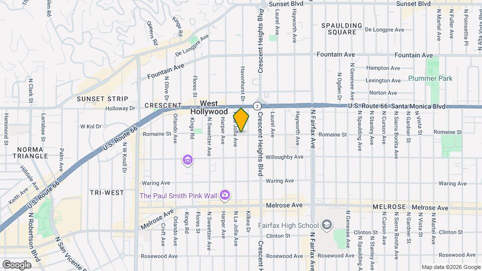 8212 Romaine St Map and Location Details