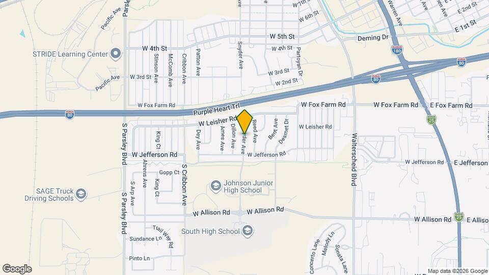 243 S Snyder Ave Mapa y Detalles de la Ubicación