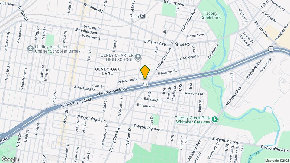 133 E Roosevelt Blvd Map and Location Details