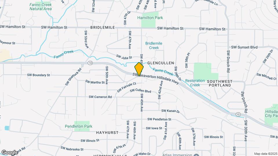 4510 SW Martha St Map and Location Details