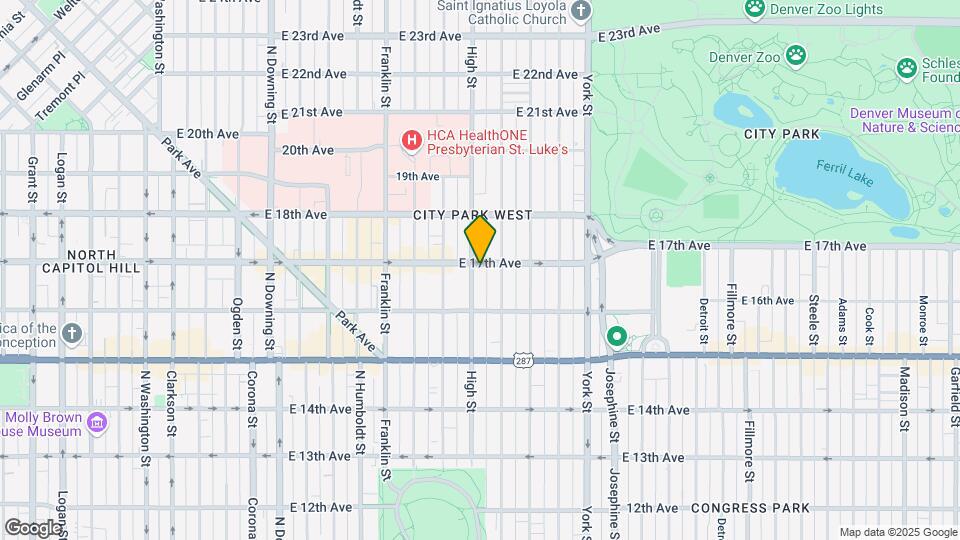 1900-1914 E 17th Ave Map and Location Details