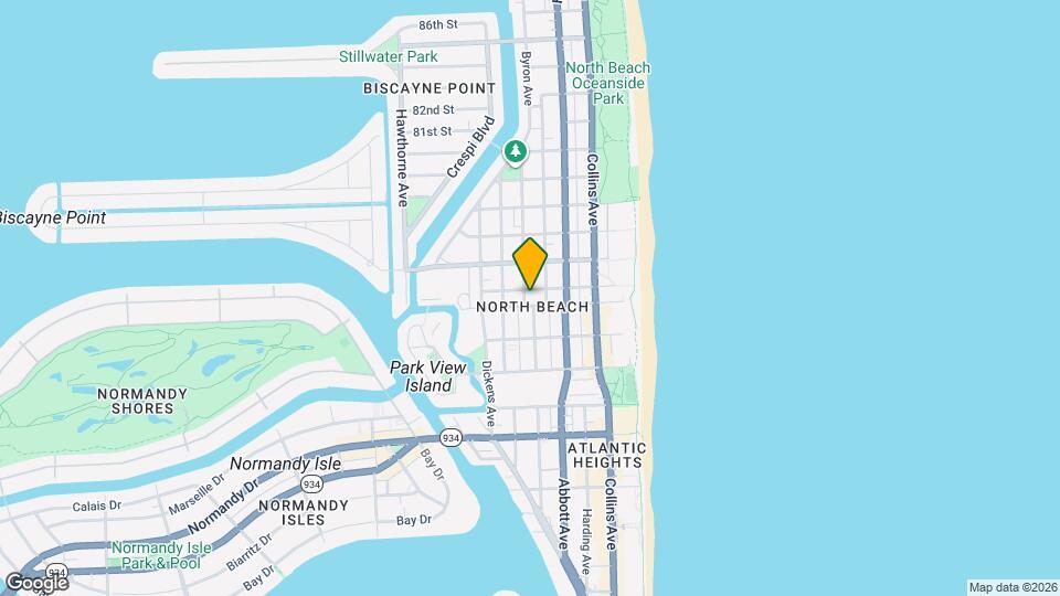 7501 Byron Ave Map and Location Details