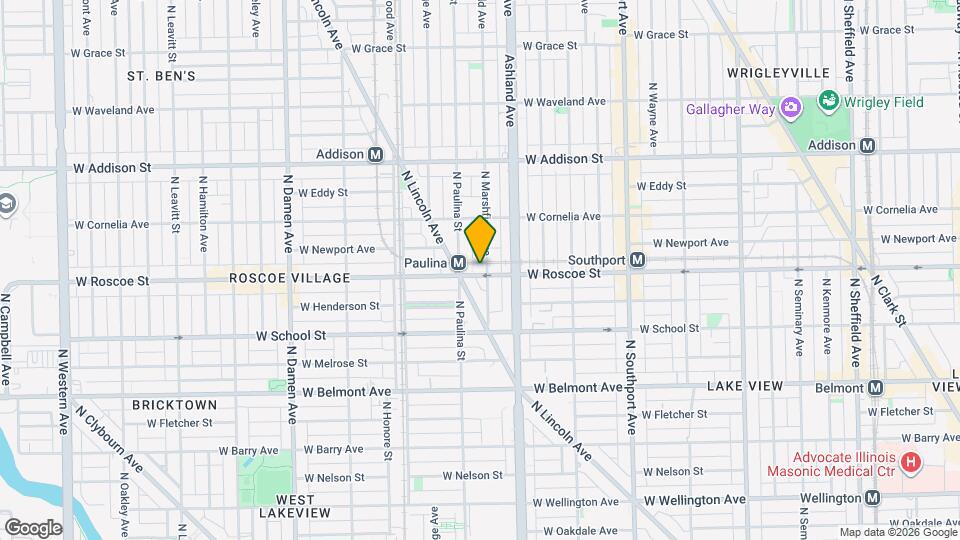 1636 W Roscoe St, Unit 6H Mapa y Detalles de la Ubicación