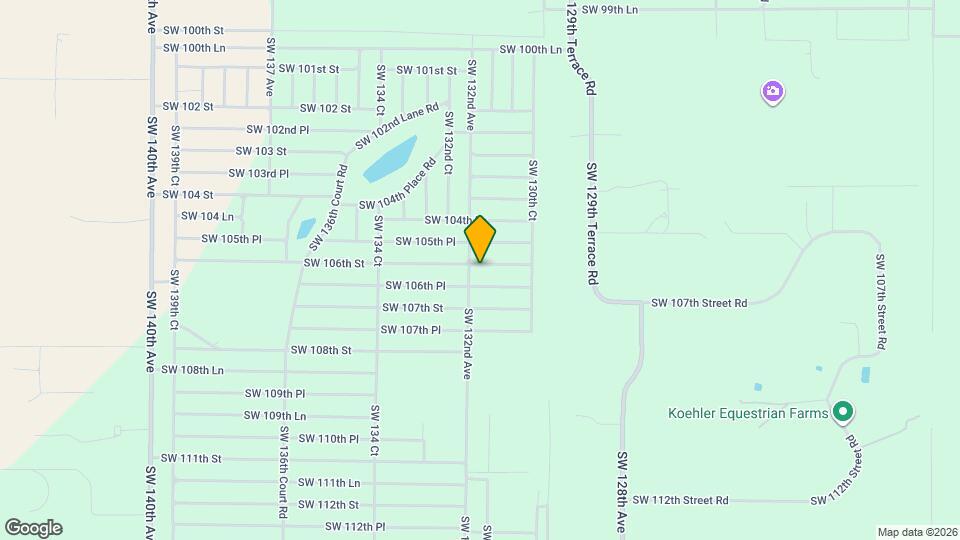 13182 SW 106th St Map and Location Details