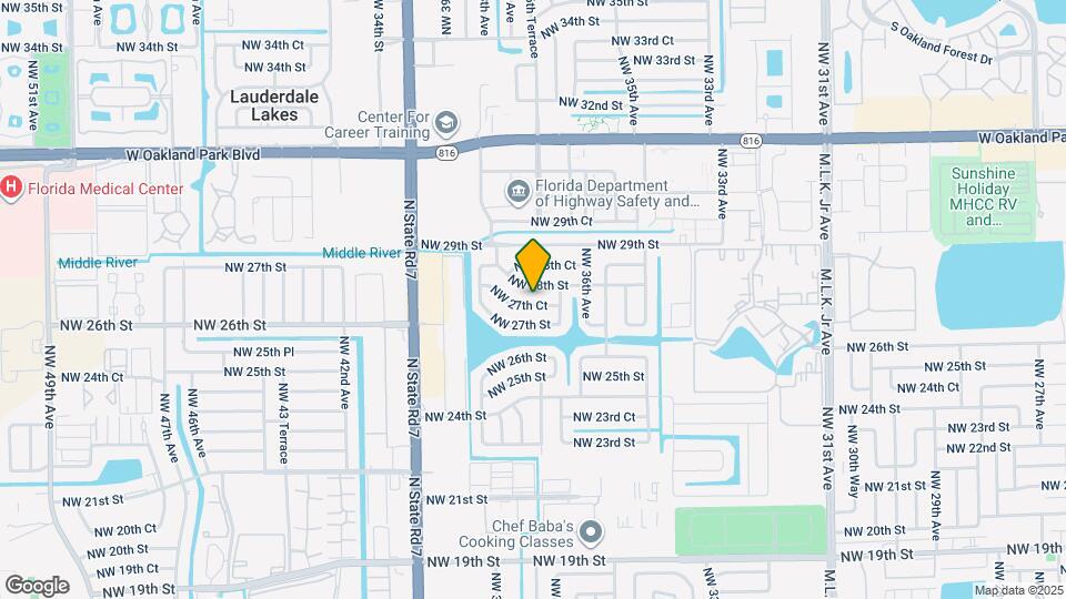 3681 NW 27th Ct Map and Location Details