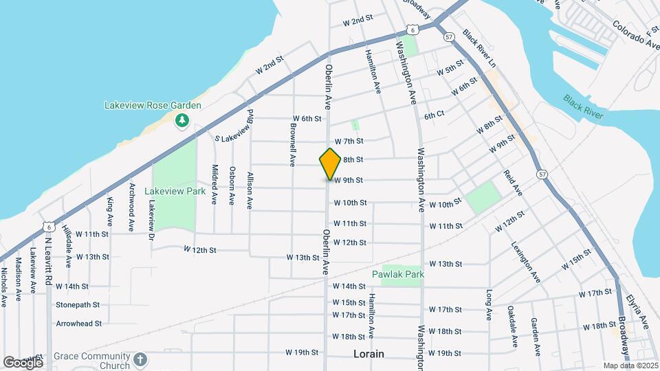 1155 W 9th St Map and Location Details
