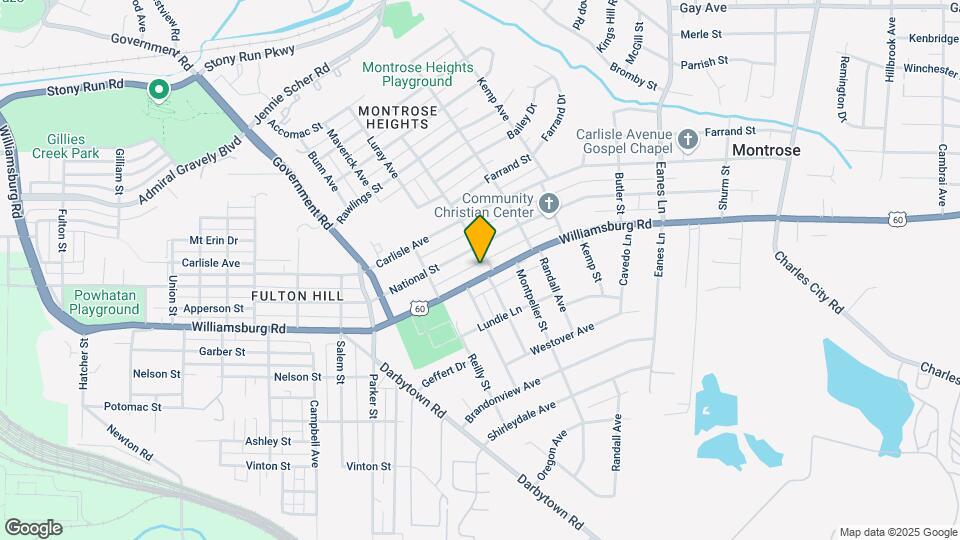 1822 Williamsburg Rd Map and Location Details