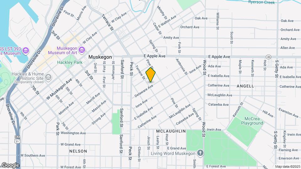 1164 Terrace St Map and Location Details