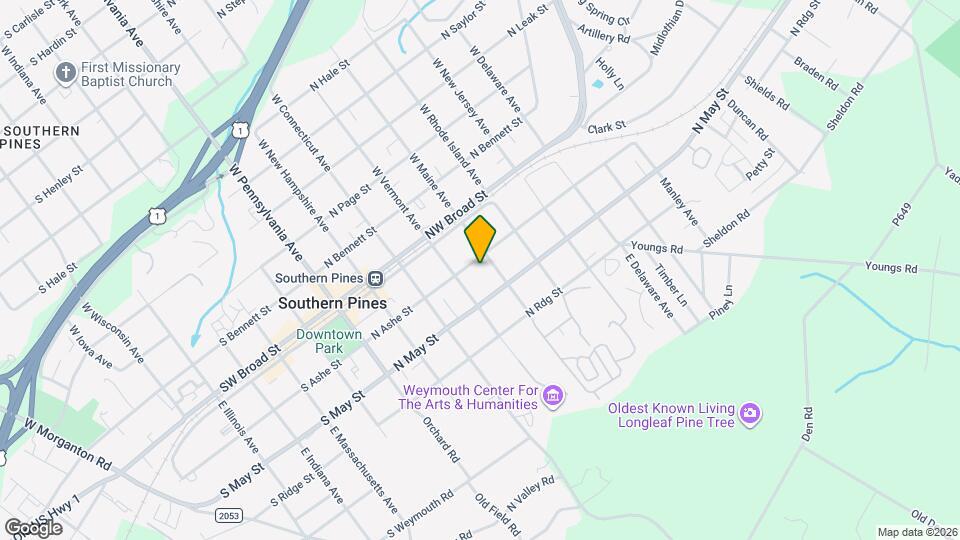 477 N Ashe St Map and Location Details