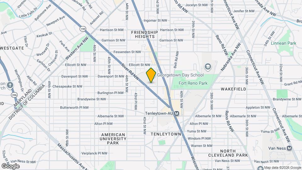 4215 Chesapeake St NW Map and Location Details