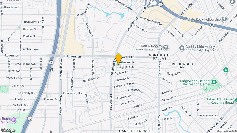 6109 Highgate Ln Map and Location Details