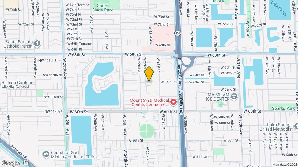 6395 W 22nd Ct Map and Location Details