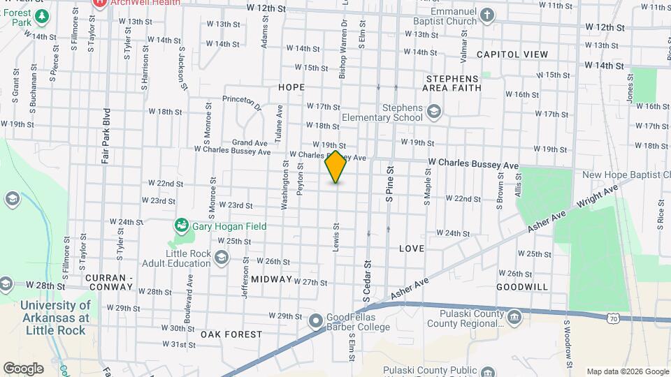 4200 W 22nd St Map and Location Details