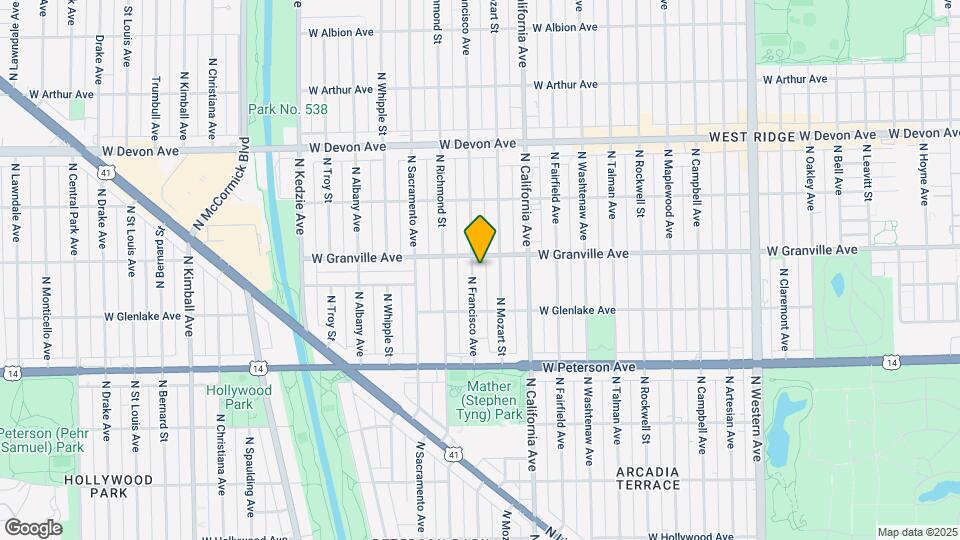 6145 N Francisco Ave, Unit G Mapa y Detalles de la Ubicación