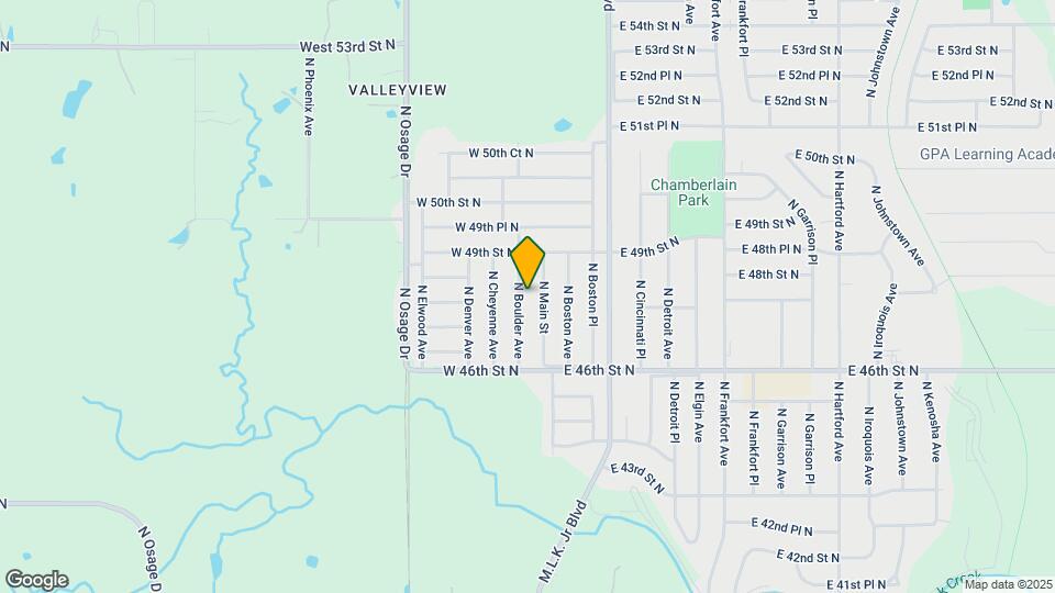 4667 N Boulder Ave Map and Location Details