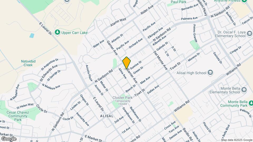 1036 Garner Ave Mapa y Detalles de la Ubicación