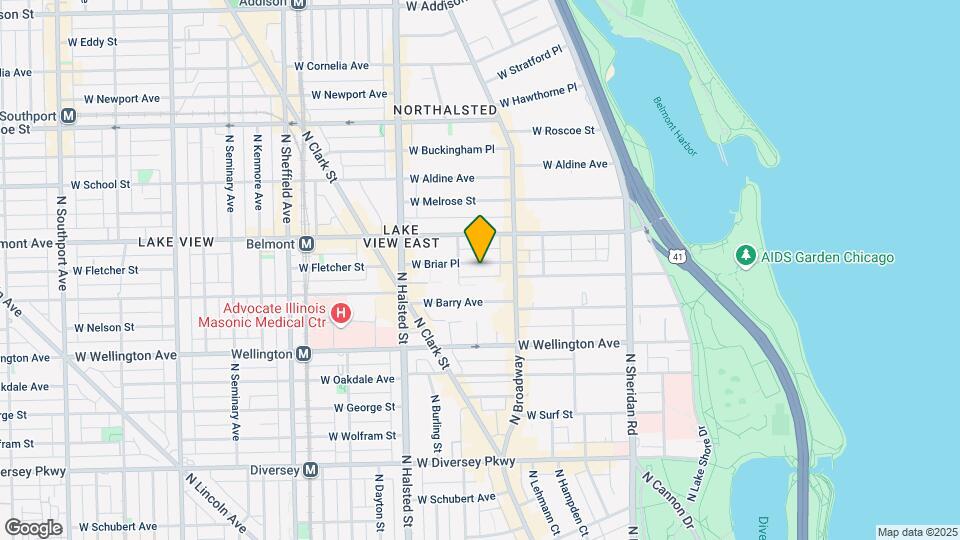 639 W Briar Pl Mapa y Detalles de la Ubicación