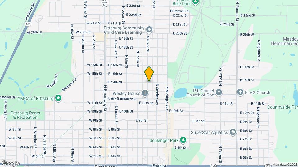 1312 N Grand St Map and Location Details