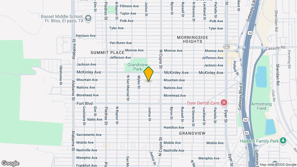 3511 Justus St Map and Location Details