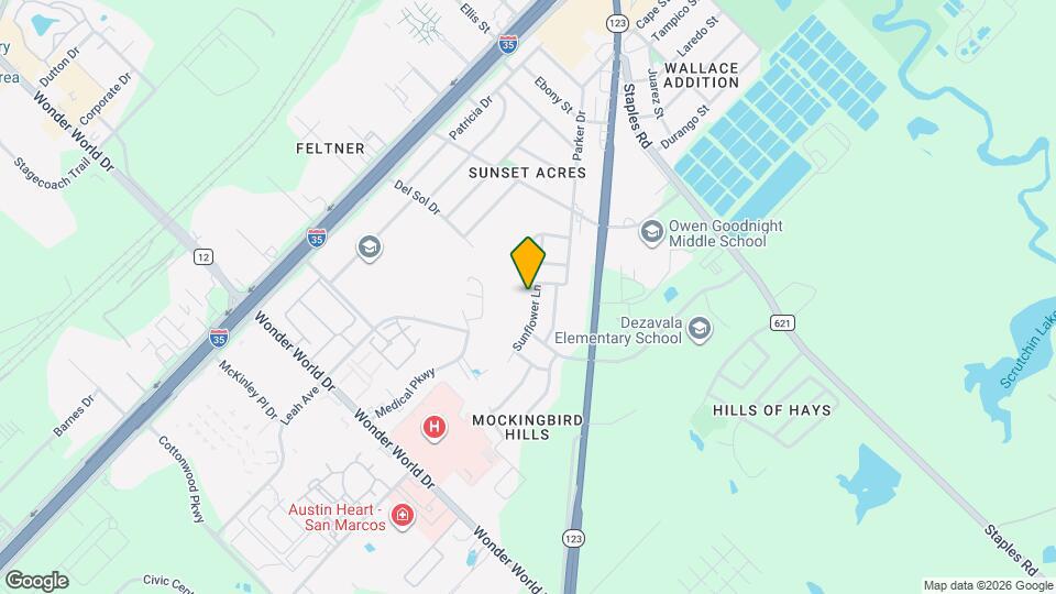 1306 Sunflower Ln Map and Location Details