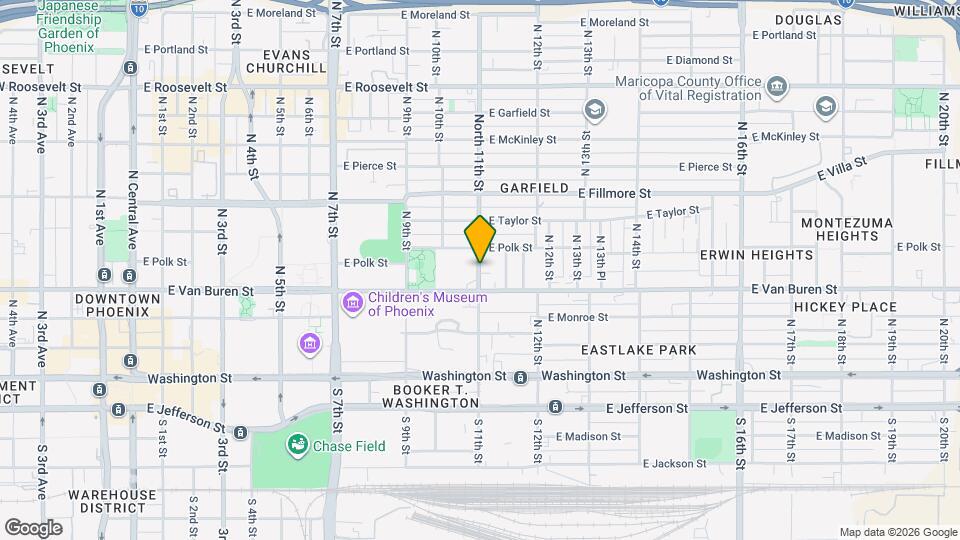 349 N 11th St Map and Location Details