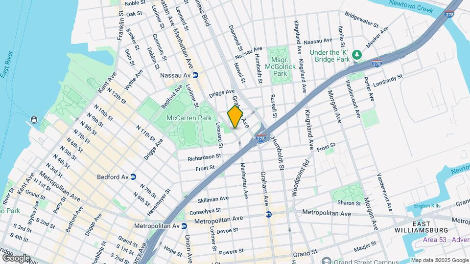 450-460 Manhattan Ave Mapa y Detalles de la Ubicación