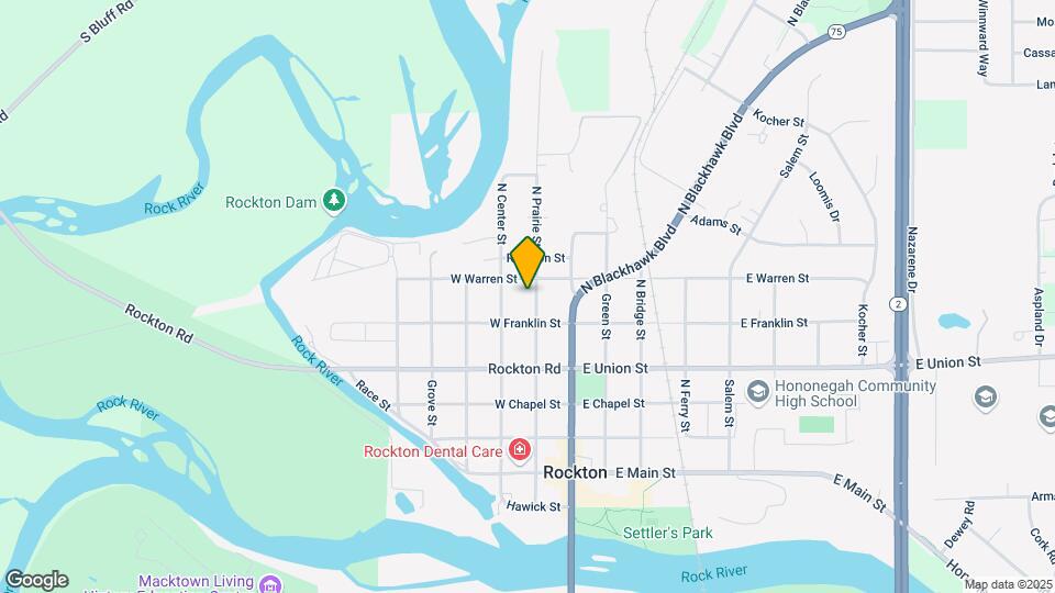520 N Prairie St Map and Location Details
