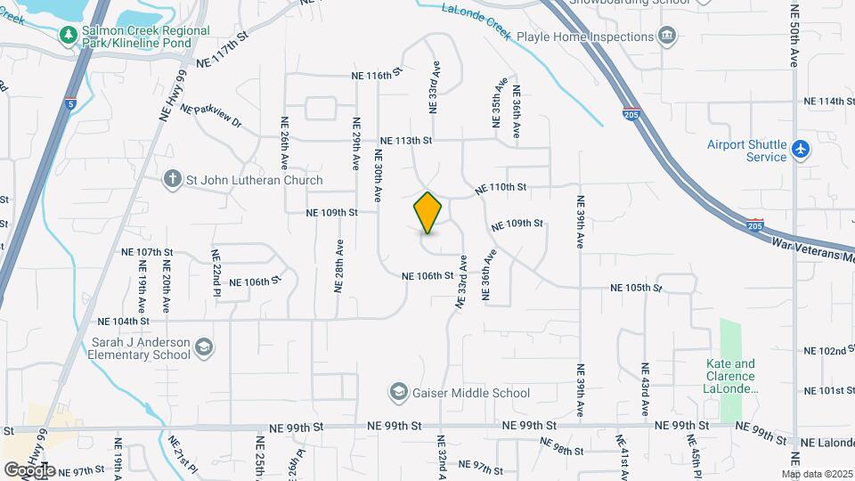 10711 NE 31st Ave Map and Location Details