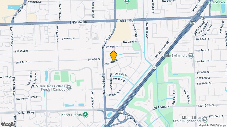 10540 SW 96th St Map and Location Details