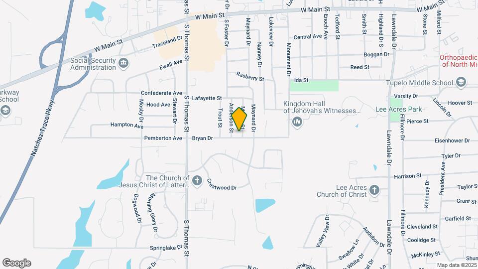 2400 Bryan Dr Map and Location Details