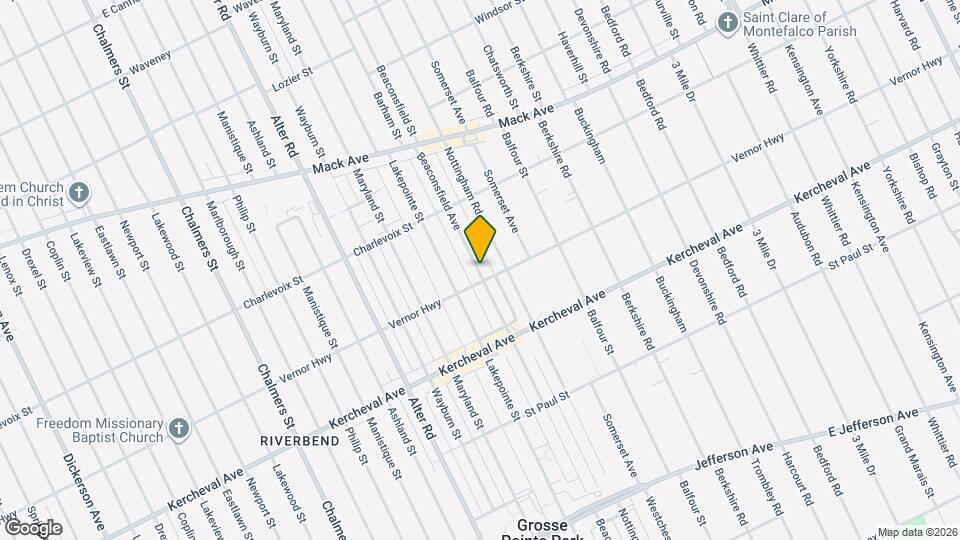 1308 Beaconsfield Ave Mapa y Detalles de la Ubicación