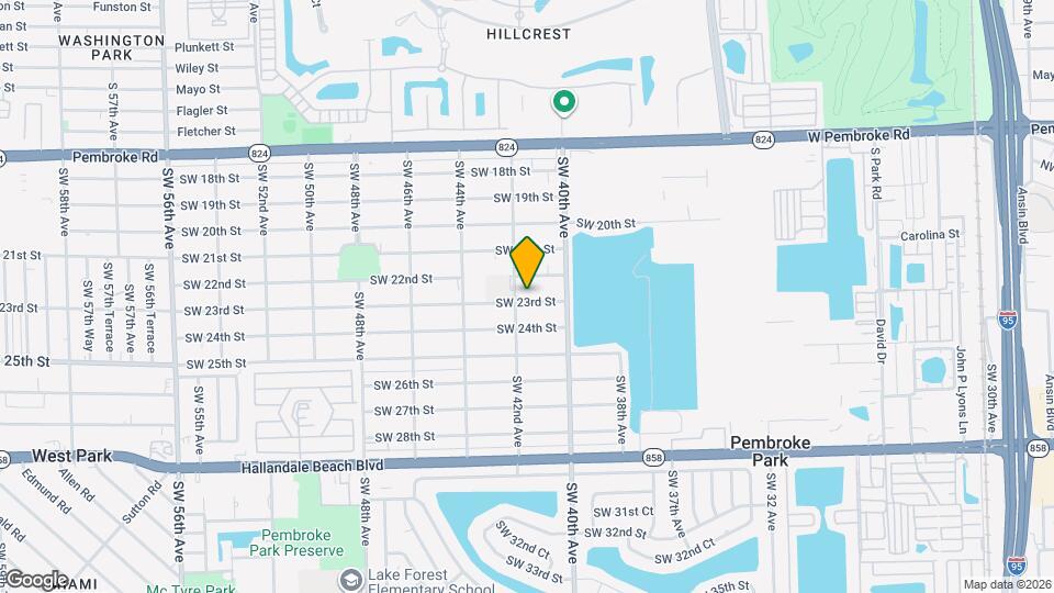 4131 SW 23rd St Map and Location Details
