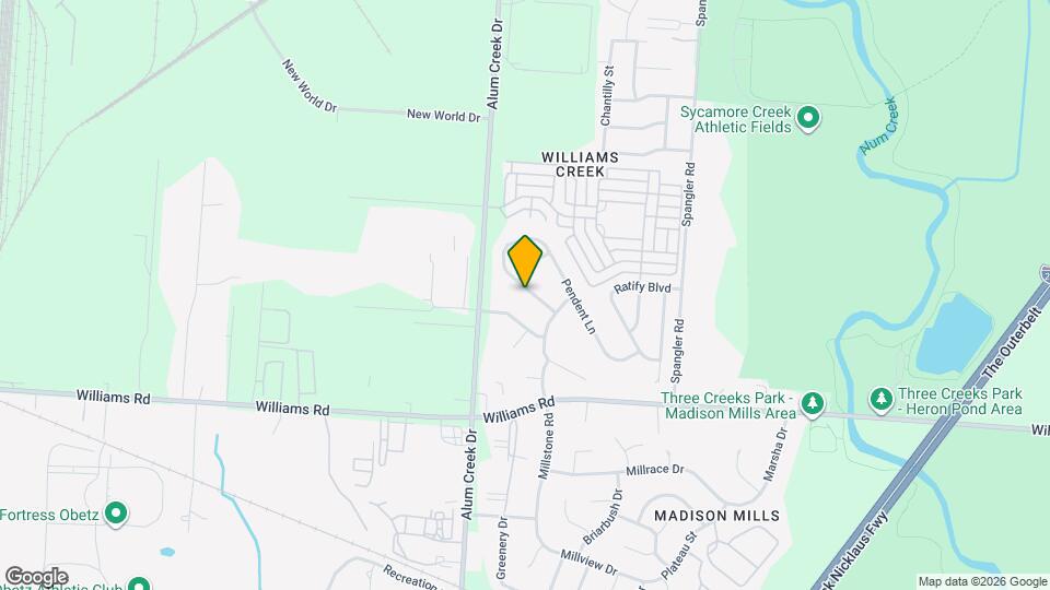 2627 Winningwillow Dr Map and Location Details