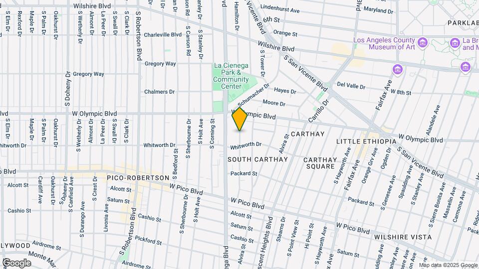 1053 S Alfred St, Unit A Map and Location Details