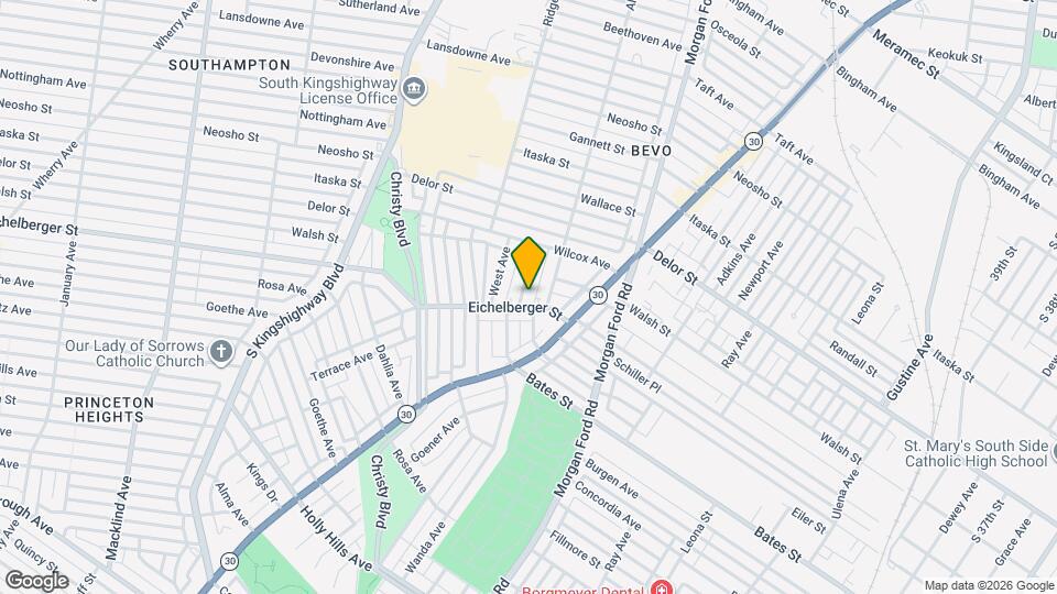 5354 Gilson Ave Map and Location Details