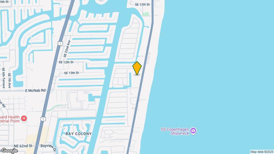 1461 S Ocean Blvd Map and Location Details