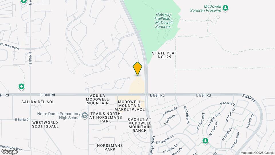 10072 E Bell Rd Map and Location Details