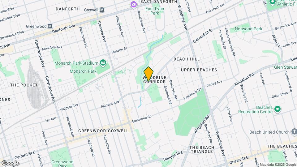 1700 Gerrard St E Map and Location Details