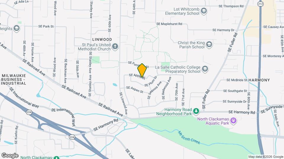 6506 SE Apple St Map and Location Details