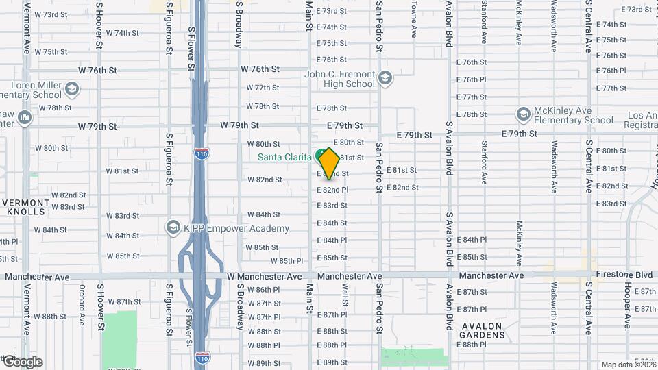 131 E 82nd Pl, Unit 1 Map and Location Details